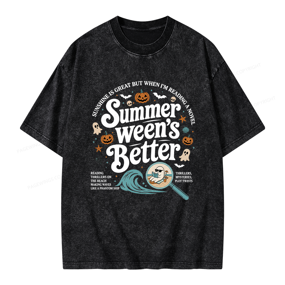 Pagewings Summer Ween's Better Unisex Washed T-shirt