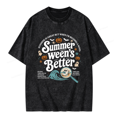Pagewings Summer Ween's Better Unisex Washed T-shirt