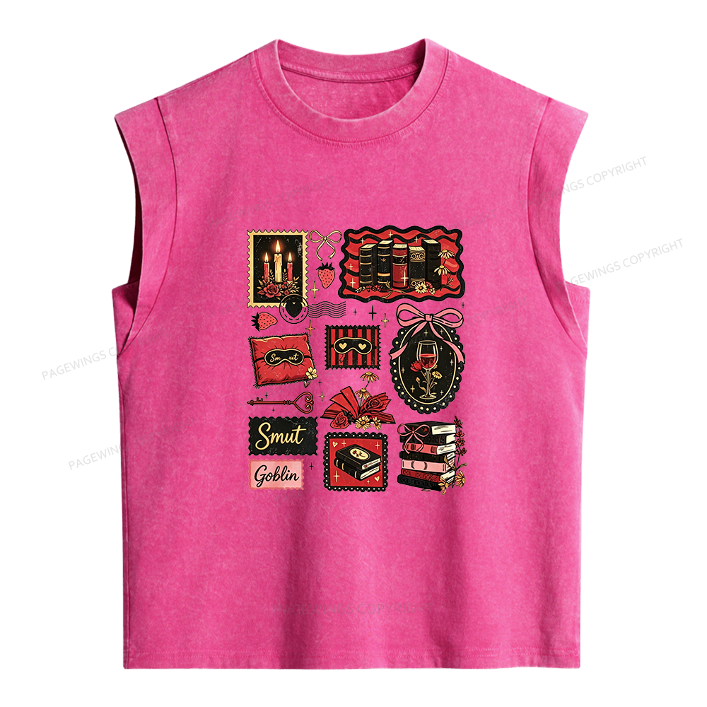 Pagewings Smut Goblin Women's Washed Tank Top