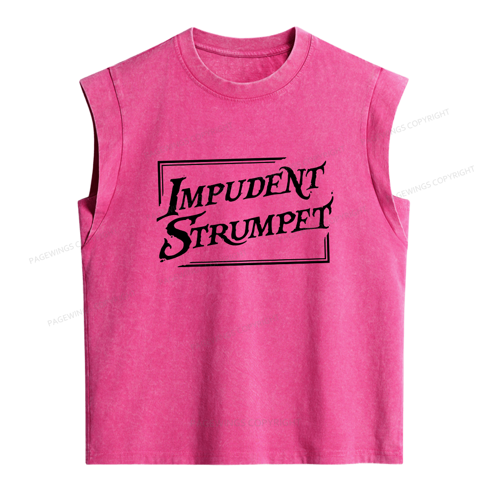 Pagewings Impudent Strumpet Women's Washed Tank Top