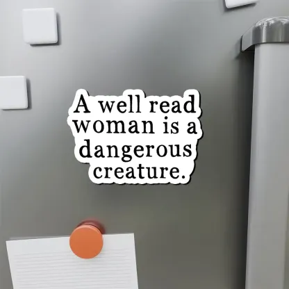 Pagewings A Well Read Woman Is A Dangerous Creature Fridge Magnet