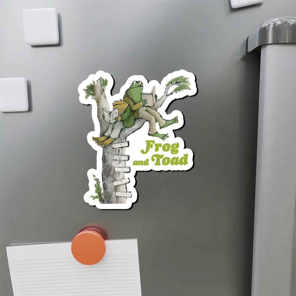 Pagewings Frog and Toad Old Book Fridge Magnet