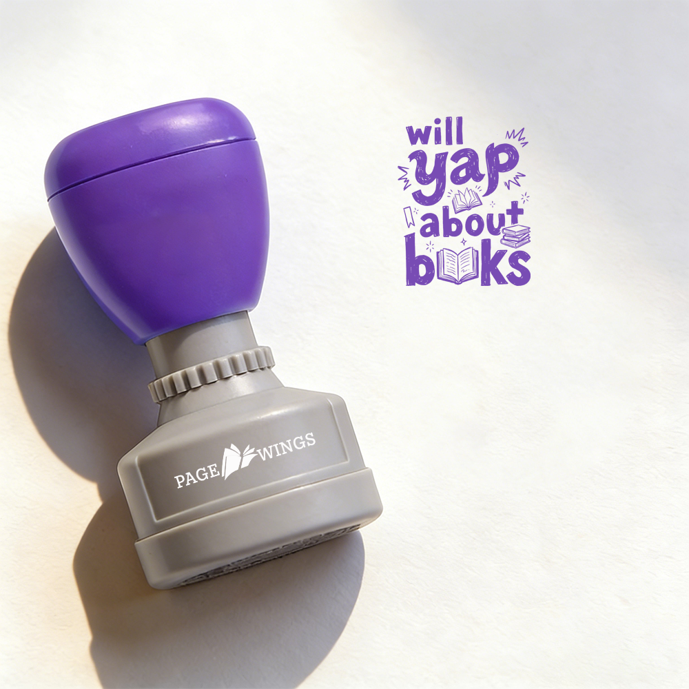 Pagewings Will Yap About Books Stamp