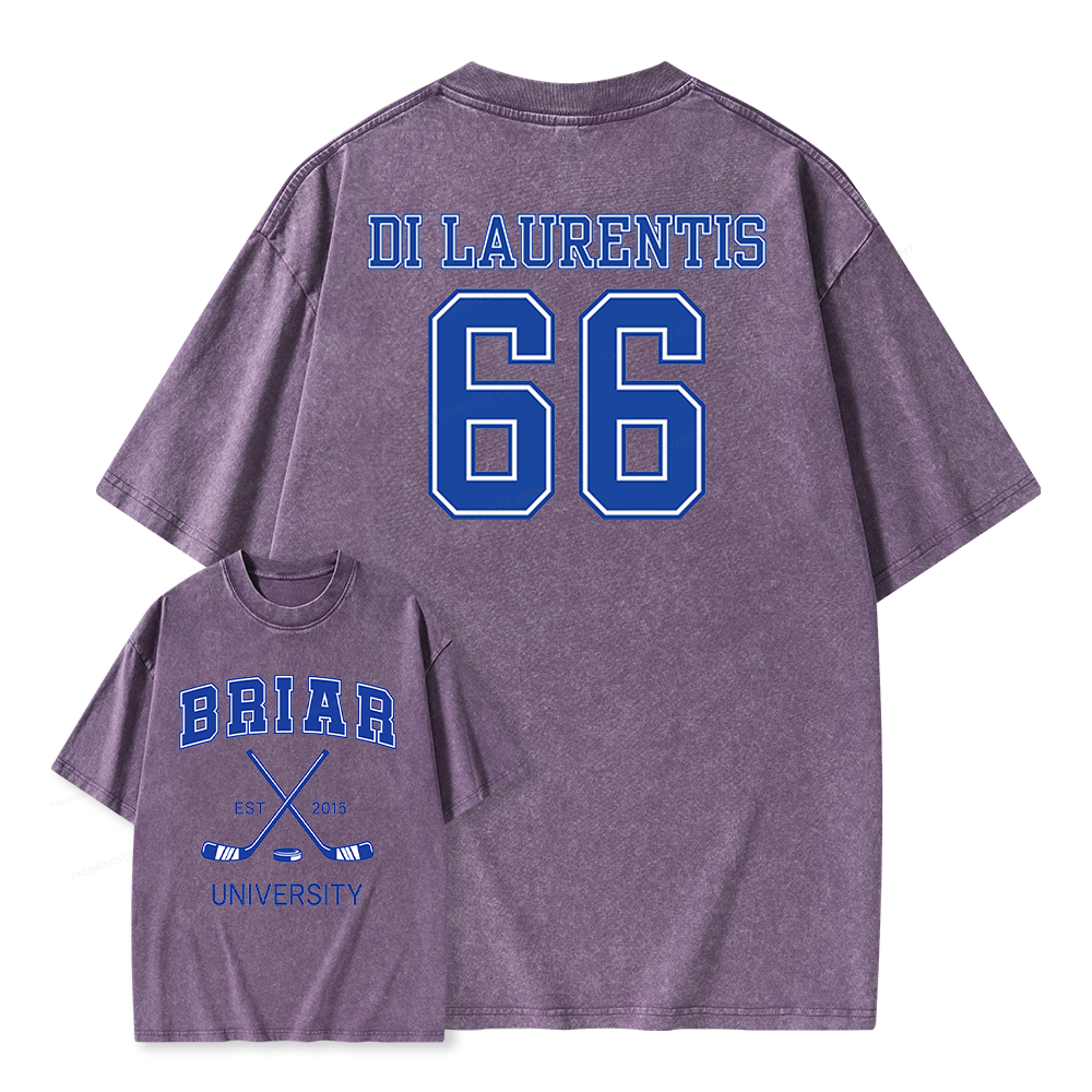 Pagewings Hockey Romance Unisex Washed T-shirt