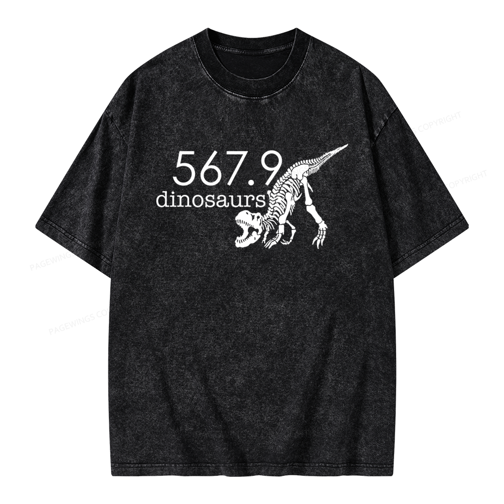 Pagewings 567.9 Dinosaur Unisex Washed T-shirt