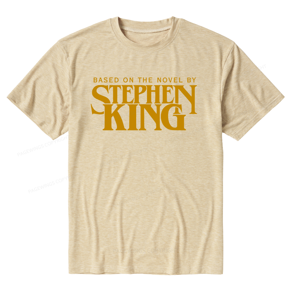 Pagewings Soft Based On A Novel By Horror Writer Unisex Heather T-Shirt