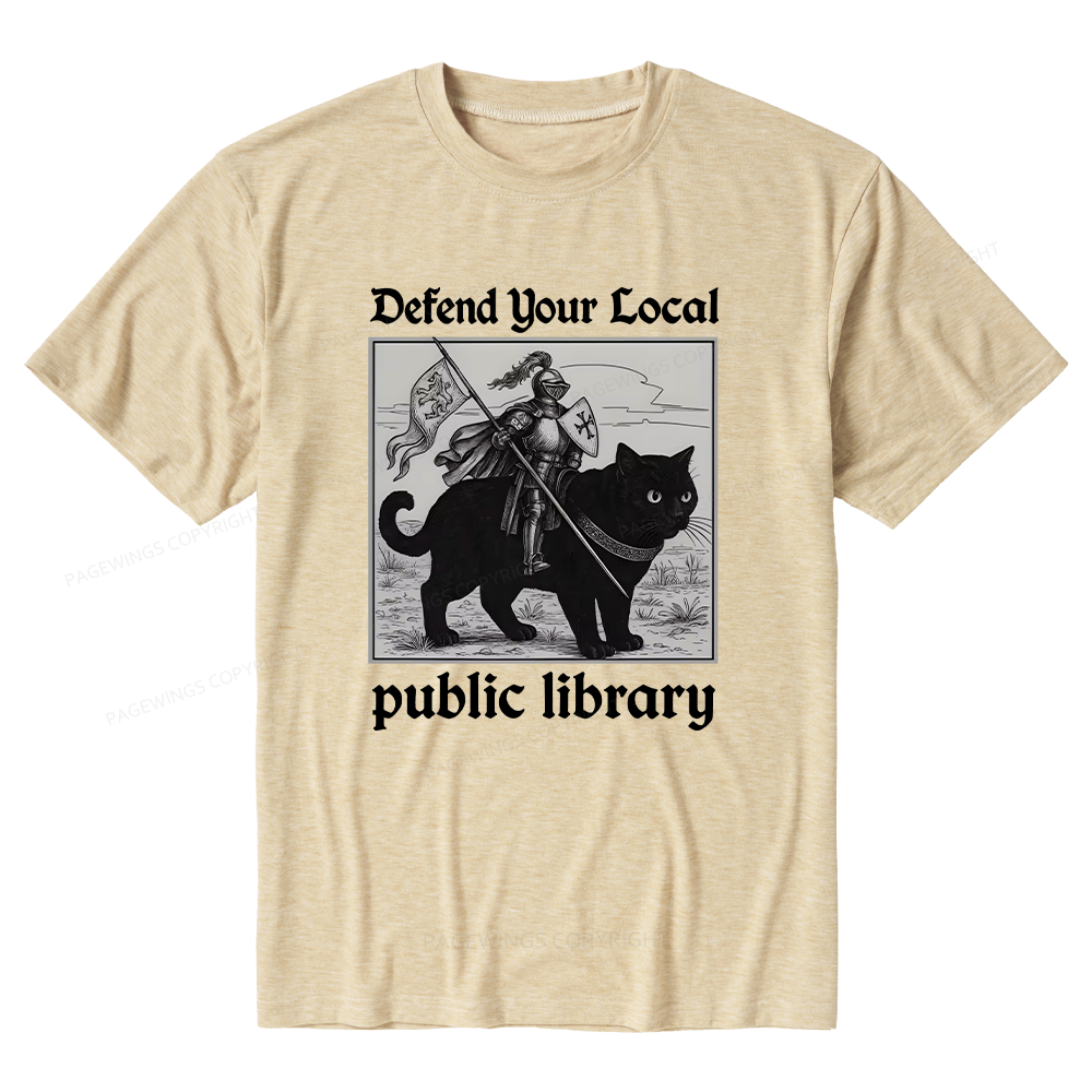 Pagewings Soft Defend Your Local public library Unisex Heather T-Shirt