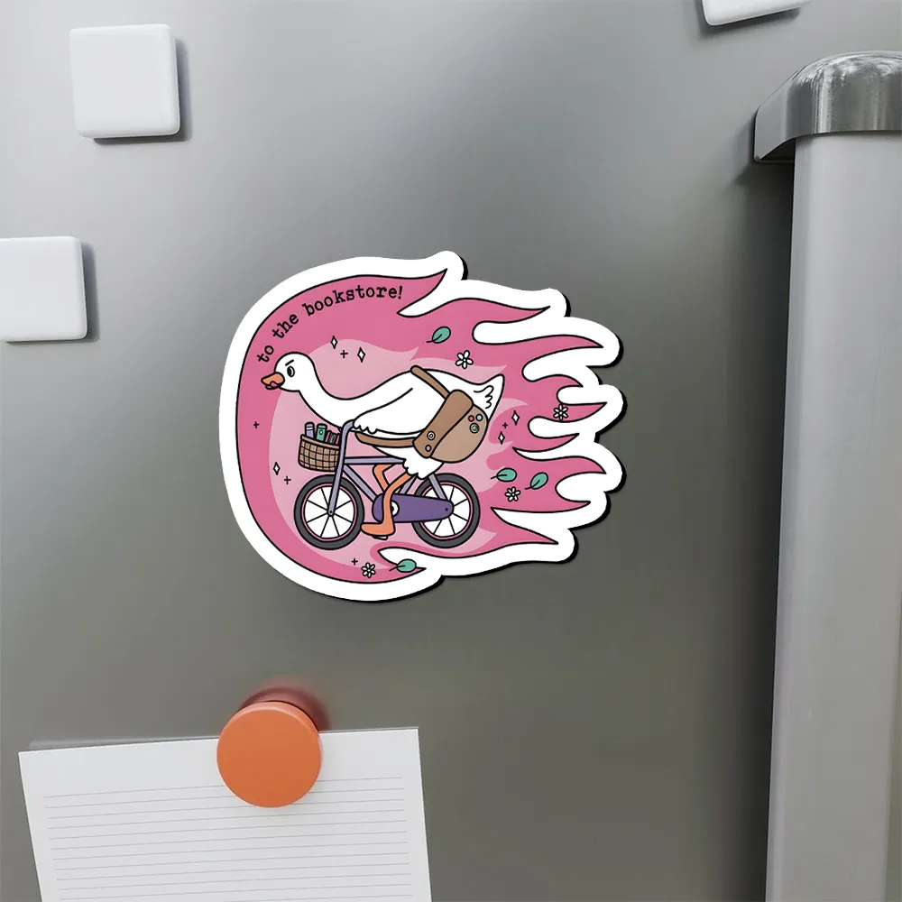 Pagewings Go To The Bookstore Fridge Magnet