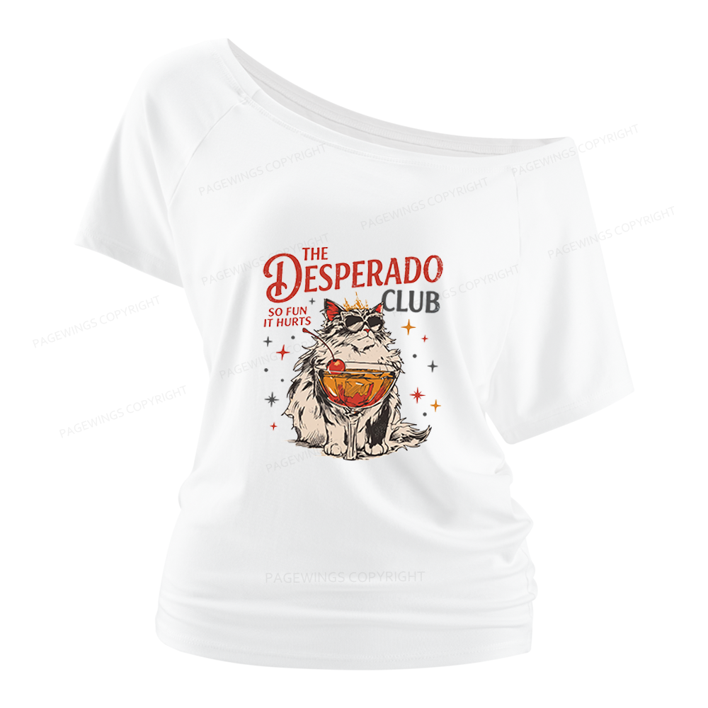 Pagewings Desperado Club Women Off Shoulder T-shirts