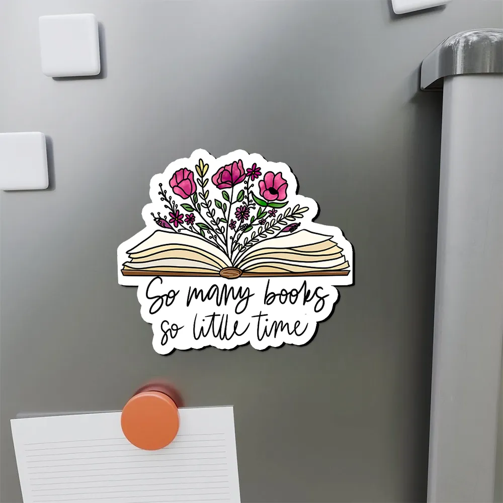 Pagewings So Many Books So Little Time Fridge Magnet