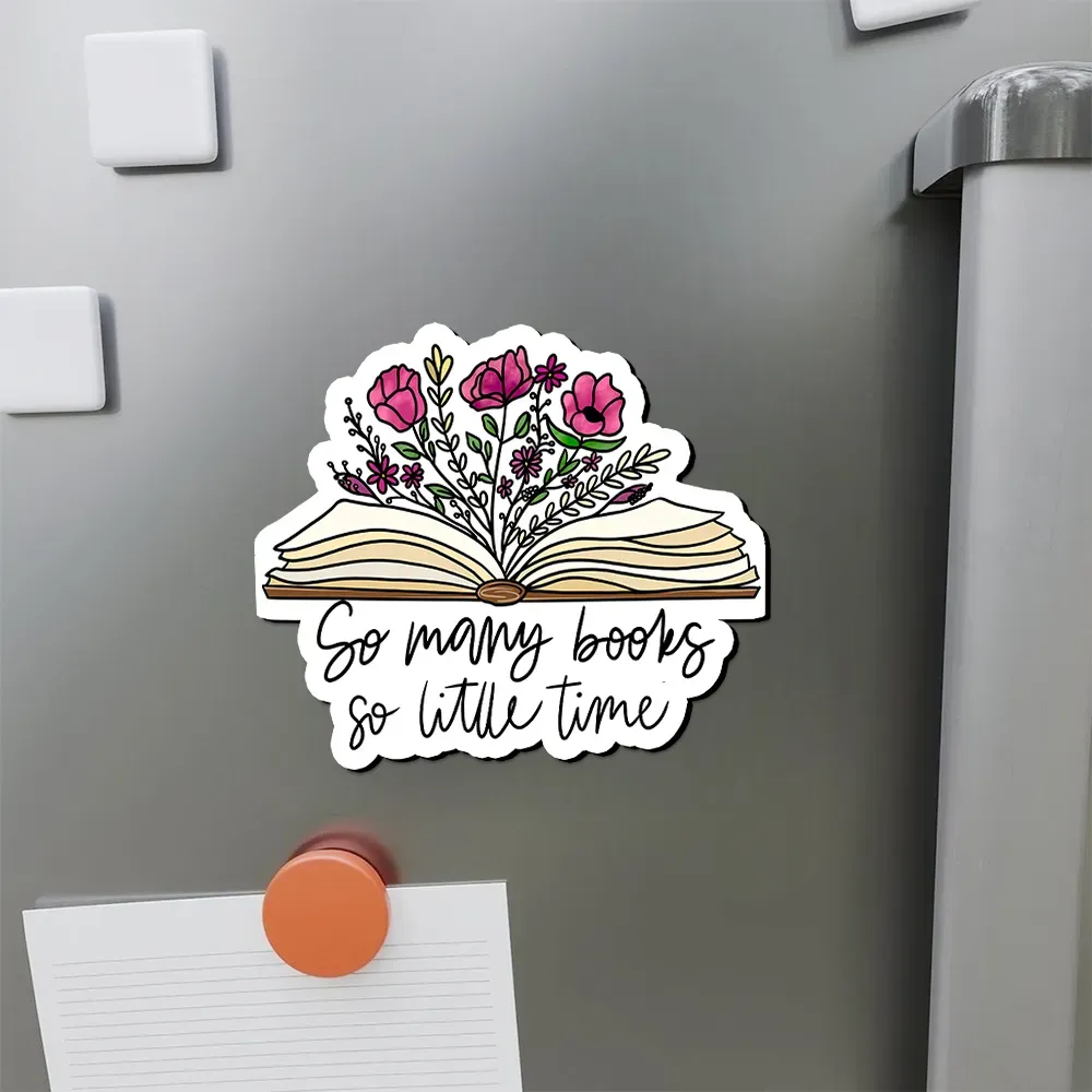 Pagewings So Many Books So Little Time Fridge Magnet
