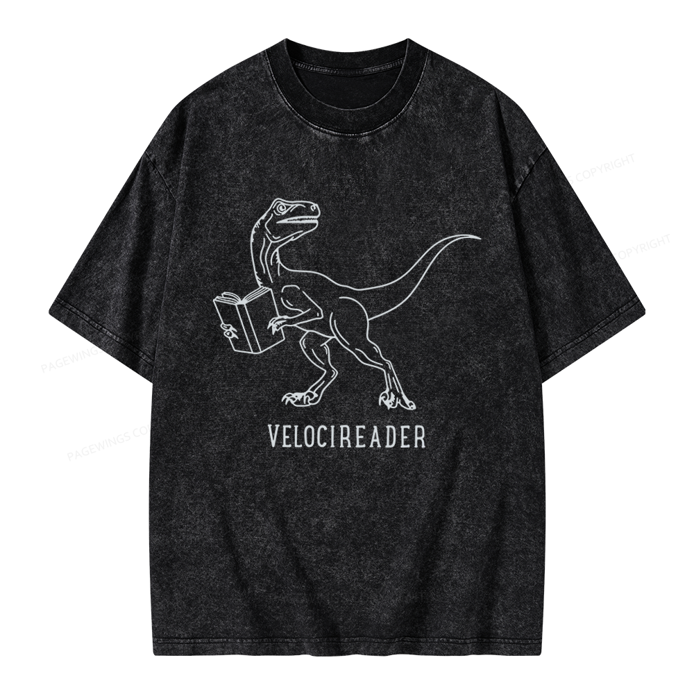 Pagewings Velocireader Unisex Washed T-shirt