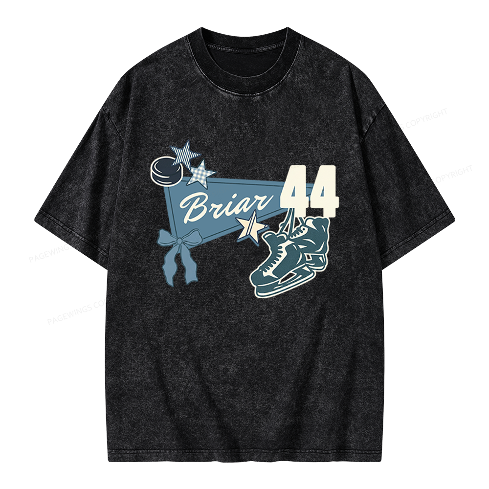 Pagewings Hockey Romance Unisex Washed T-shirt