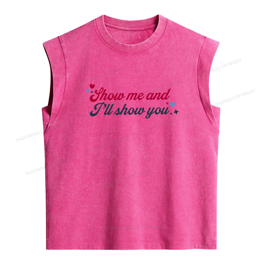 Pagewings Show Me And I'll Show You Women's Washed Tank Top