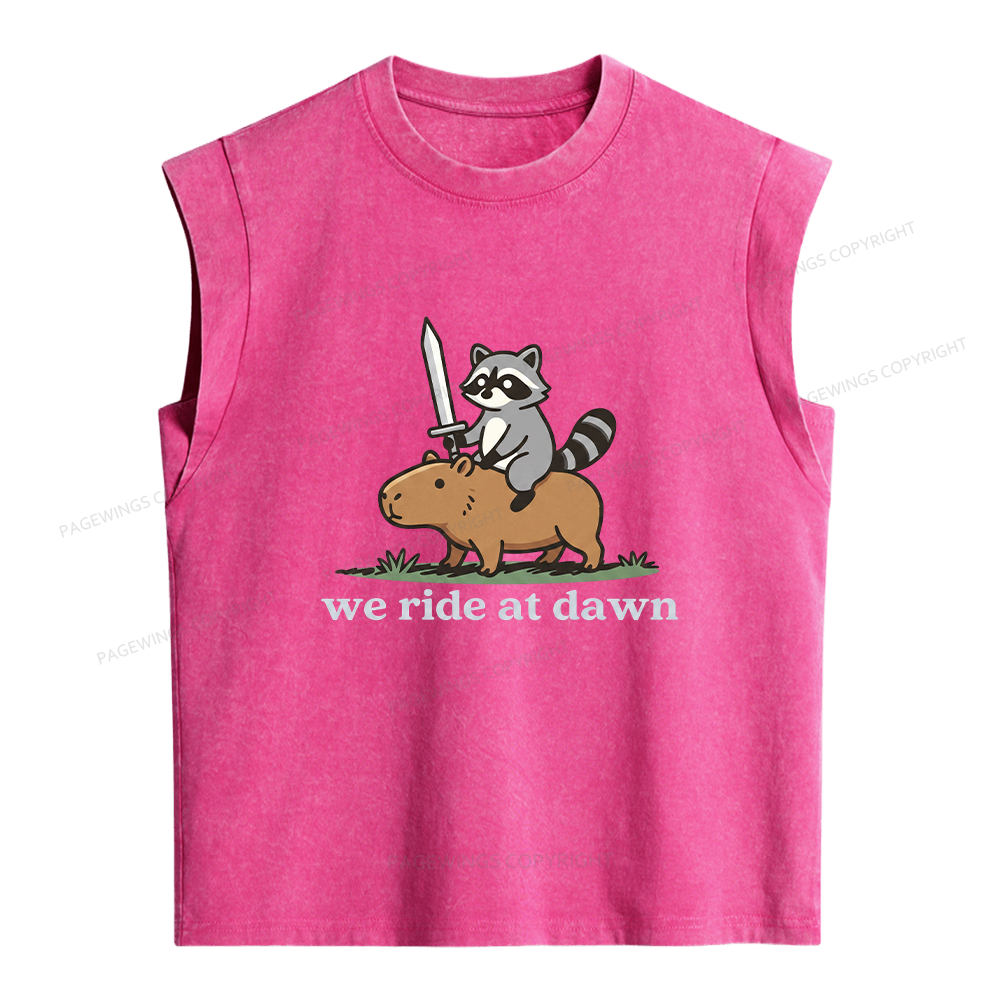 Pagewings We Read At Dawn Women's Washed Tank Top