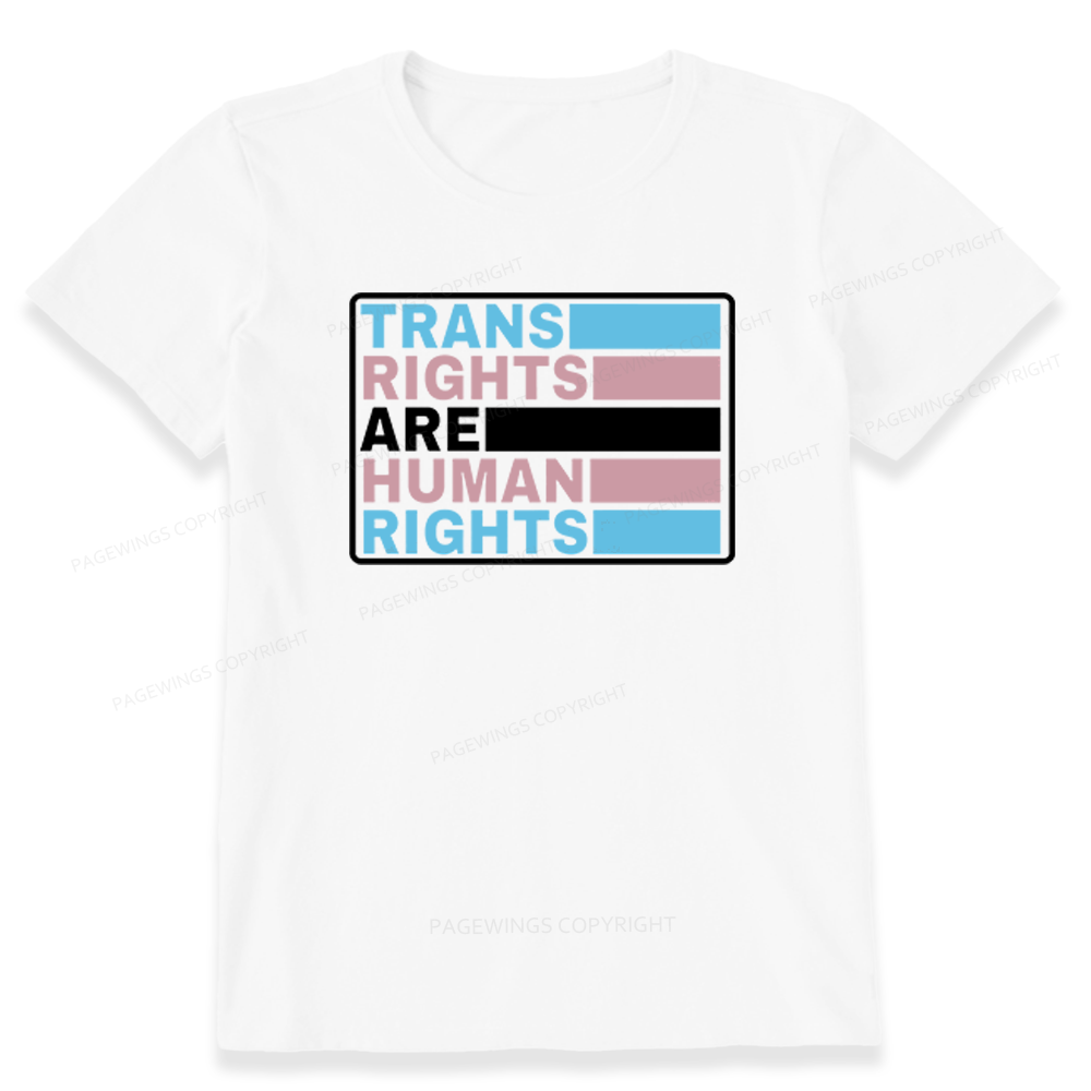 Pagewings Trans Rights Are Human Rights Unisex Classic T-shirt