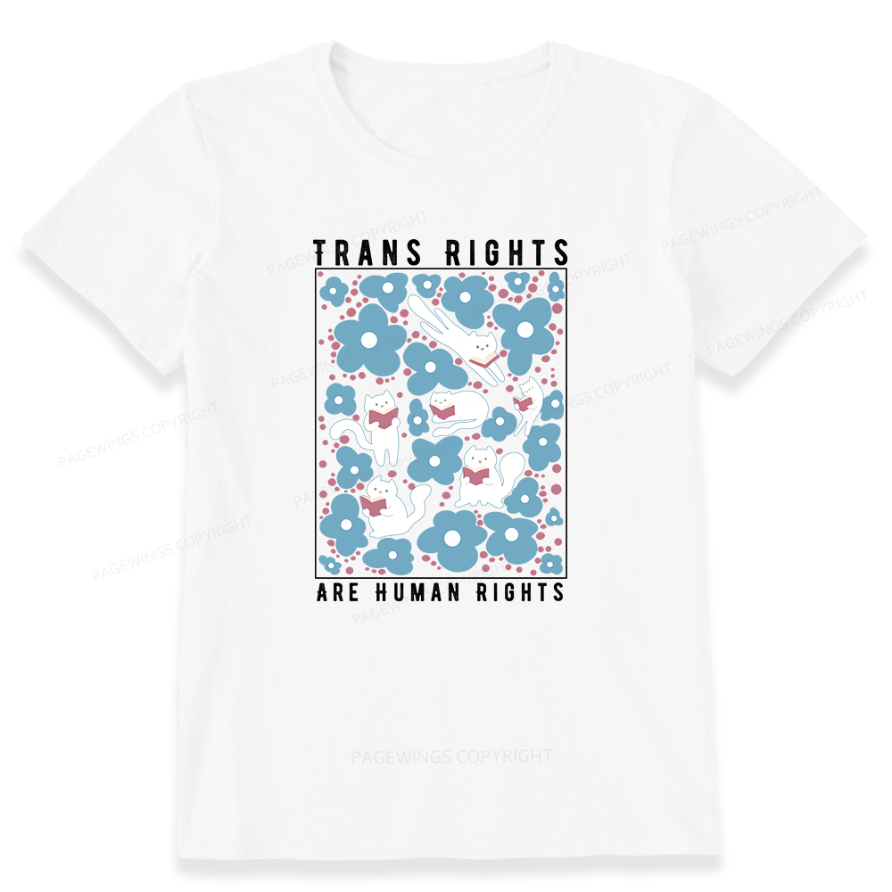 Pagewings Trans Rights Are Human Rights Unisex Classic T-shirt