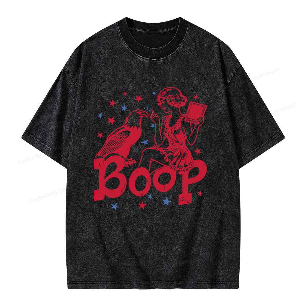 Pagewings Eagle Boop Unisex Washed T-shirt