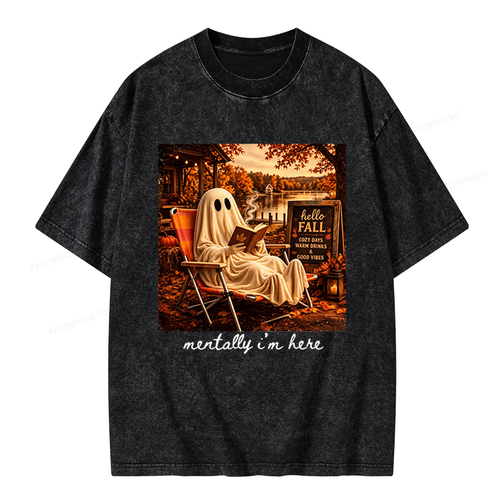 Pagewings Summerween Unisex Washed T-shirt