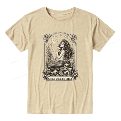 Pagewings Soft Girls Will Be Girls Unisex Heather T-Shirt