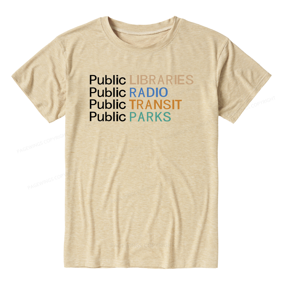 Pagewings Soft Public Libraries Unisex Heather T-Shirt
