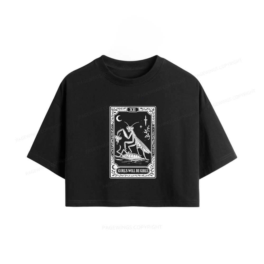 Pagewings Girls Will Be Girls Women Crop Tops
