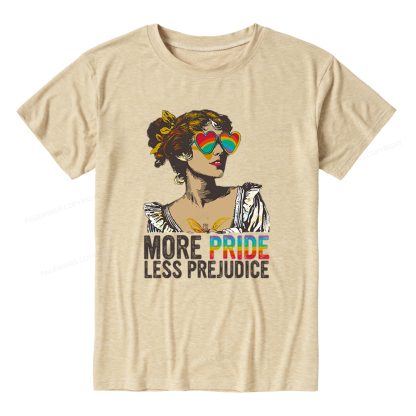 Pagewings Soft More Pride Less Prejudice Unisex Heather T-Shirt