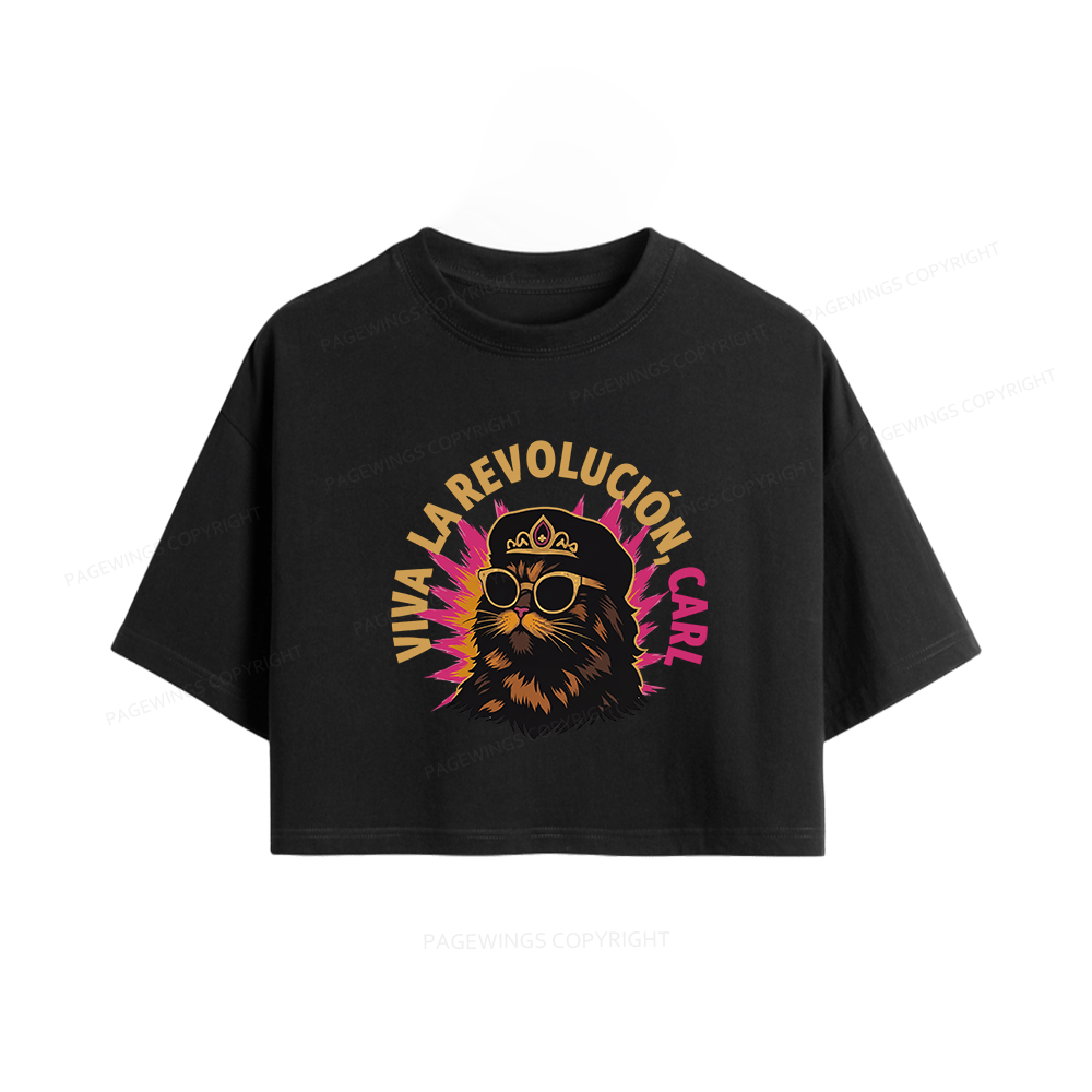 Pagewings Sci-Fi Novel Lover Women Crop Tops