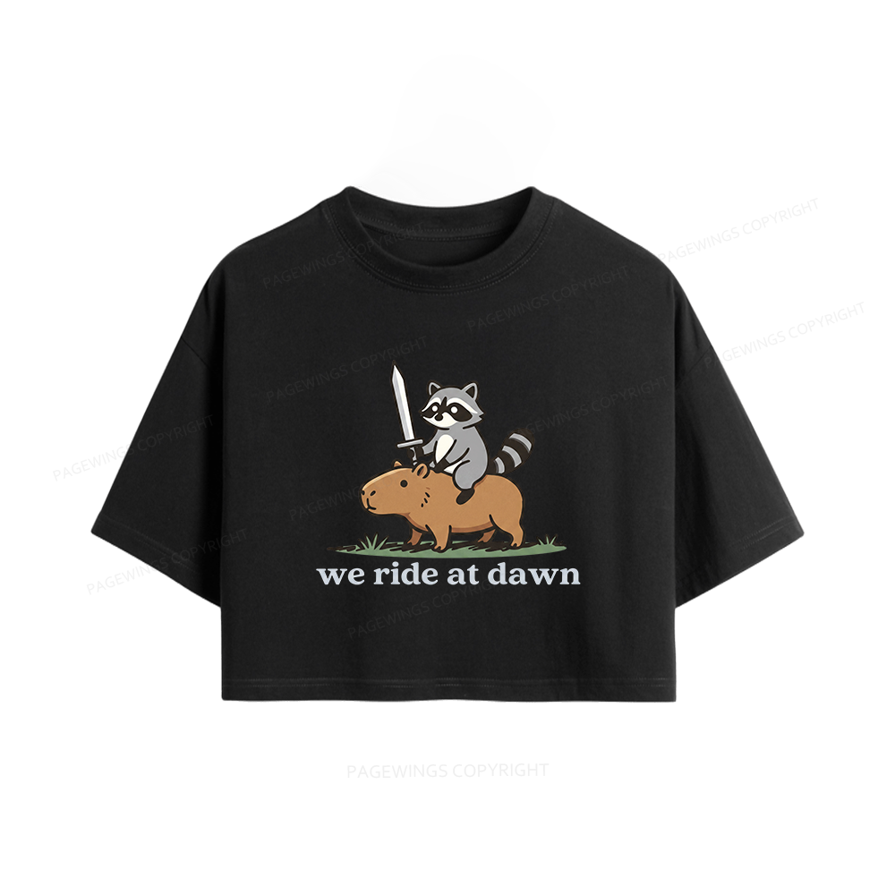 Pagewings We Read At Dawn Women Crop Tops