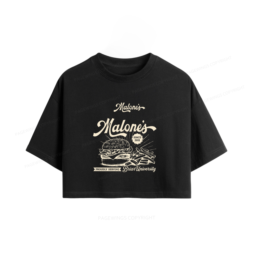 Pagewings Hockey Romance Women Crop Tops