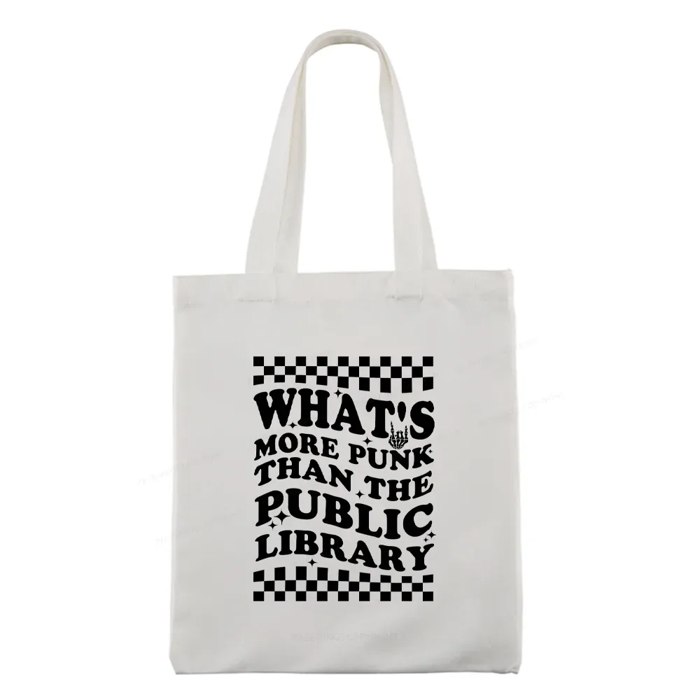 Pagewings punk the public library Tote Bag