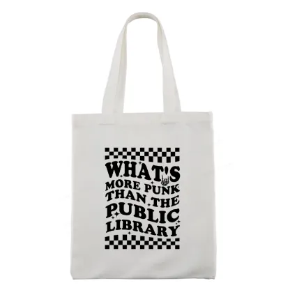 Pagewings punk the public library Tote Bag