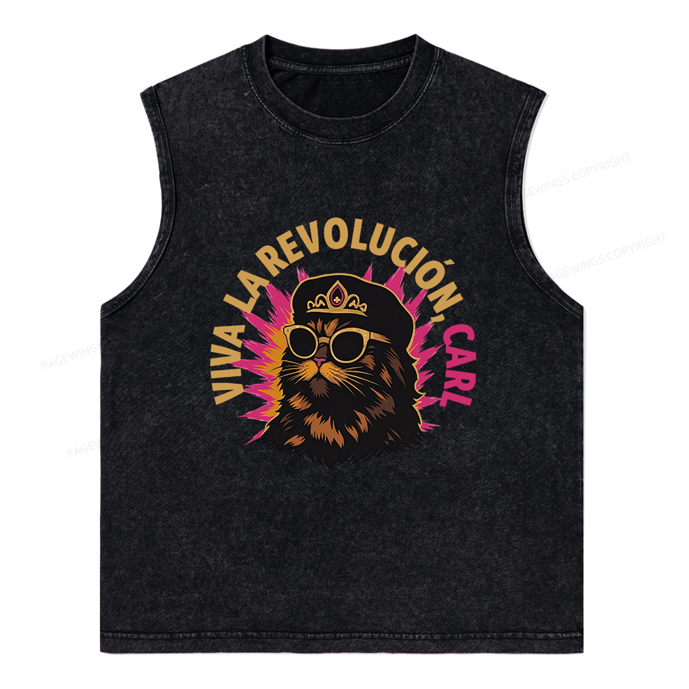 Pagewings Sci-Fi Novel Lover Unisex Washed Tank Top