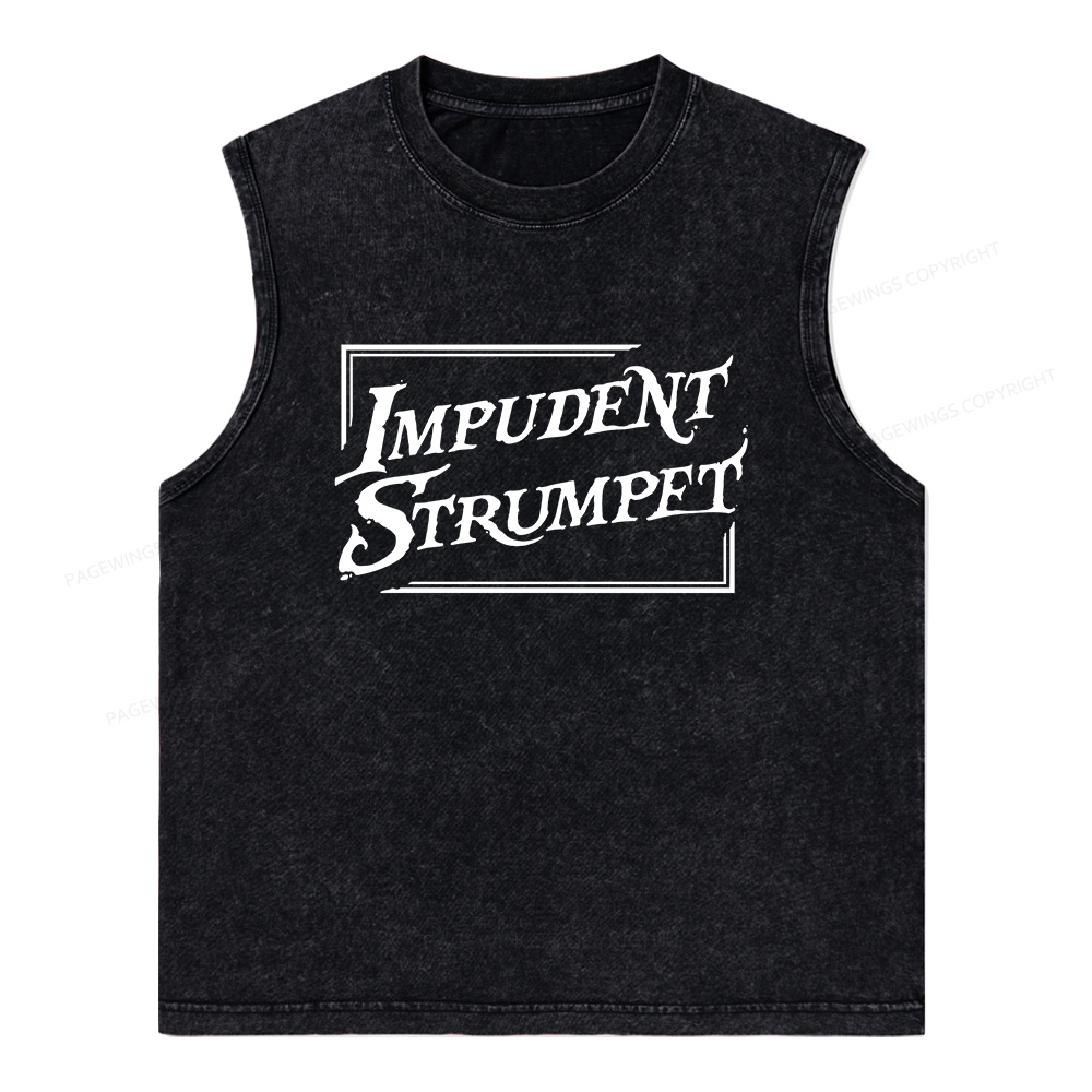 Pagewings Impudent Strumpet Unisex Washed Tank Top