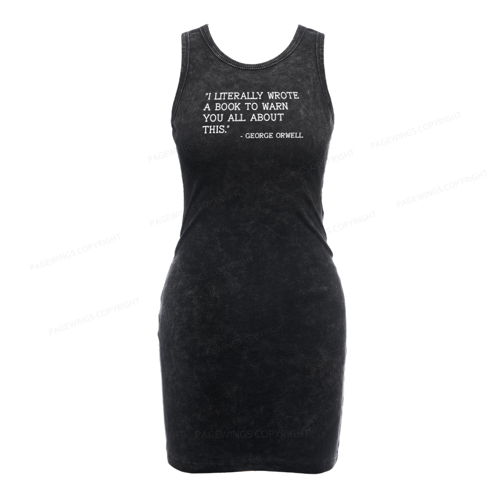 Pagewings I Literally Wrote A Book To Warn Bodycon Tank Dress