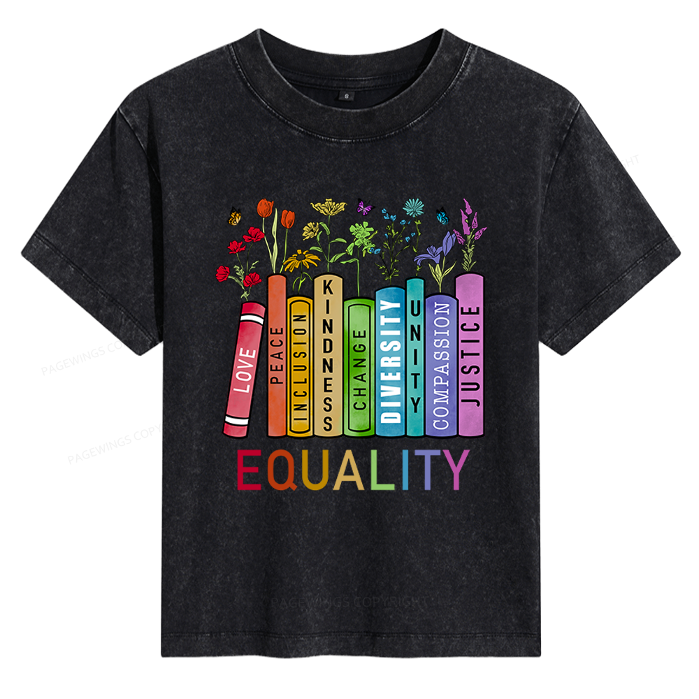 Pagewings Equal Rights Women's Washed T-shirt