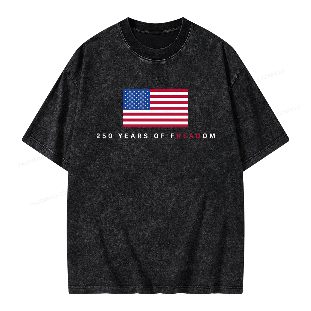 Pagewings Freadom Unisex Washed T-shirt