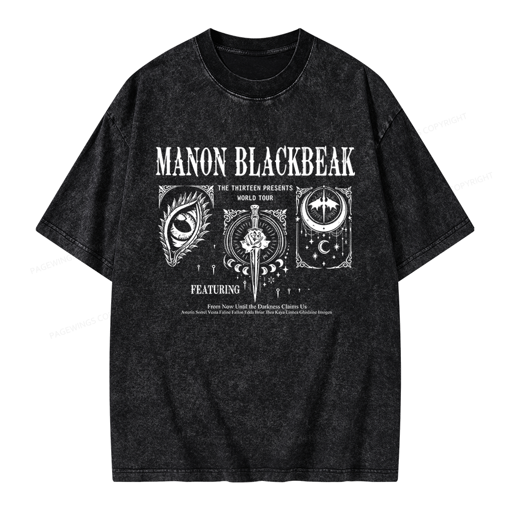 Pagewings Manon Blackbeak Unisex Washed T-shirt