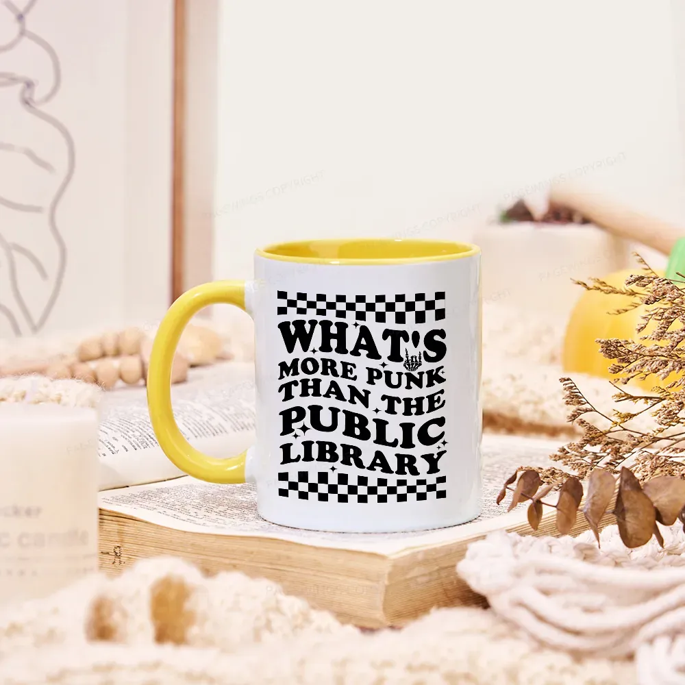 Pagewings Punk The Public Library Mug