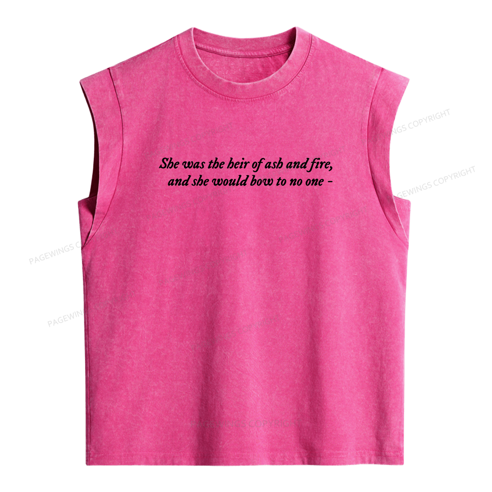 Pagewings Heir of Fire Women's Washed Tank Top