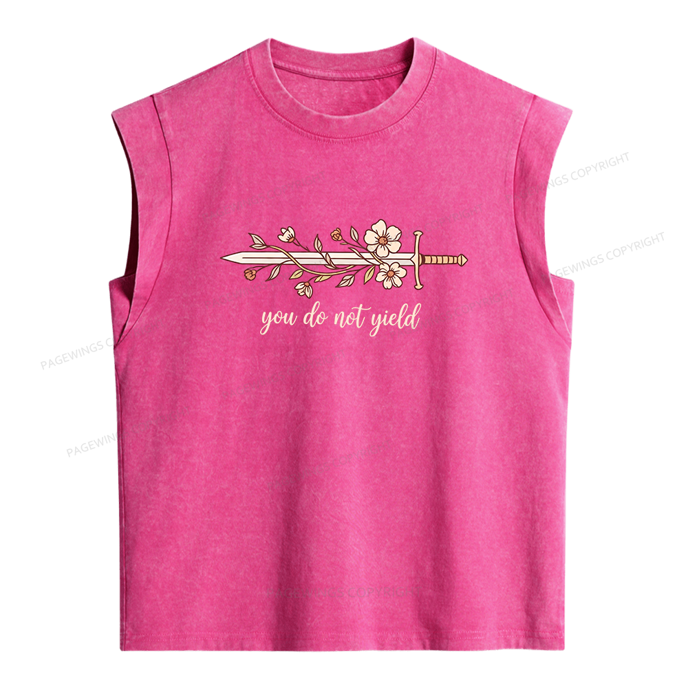 Pagewings You Do Not Yield Women's Washed Tank Top