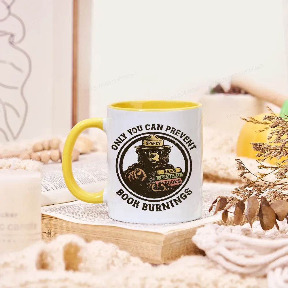 Pagewings Only You Can Prevent Book Burnings Mug