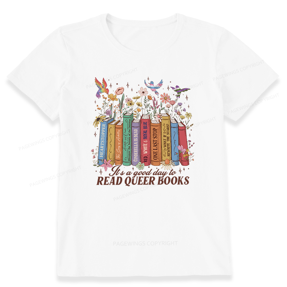 Pagewings Read Queer Books Unisex Classic T-shirt