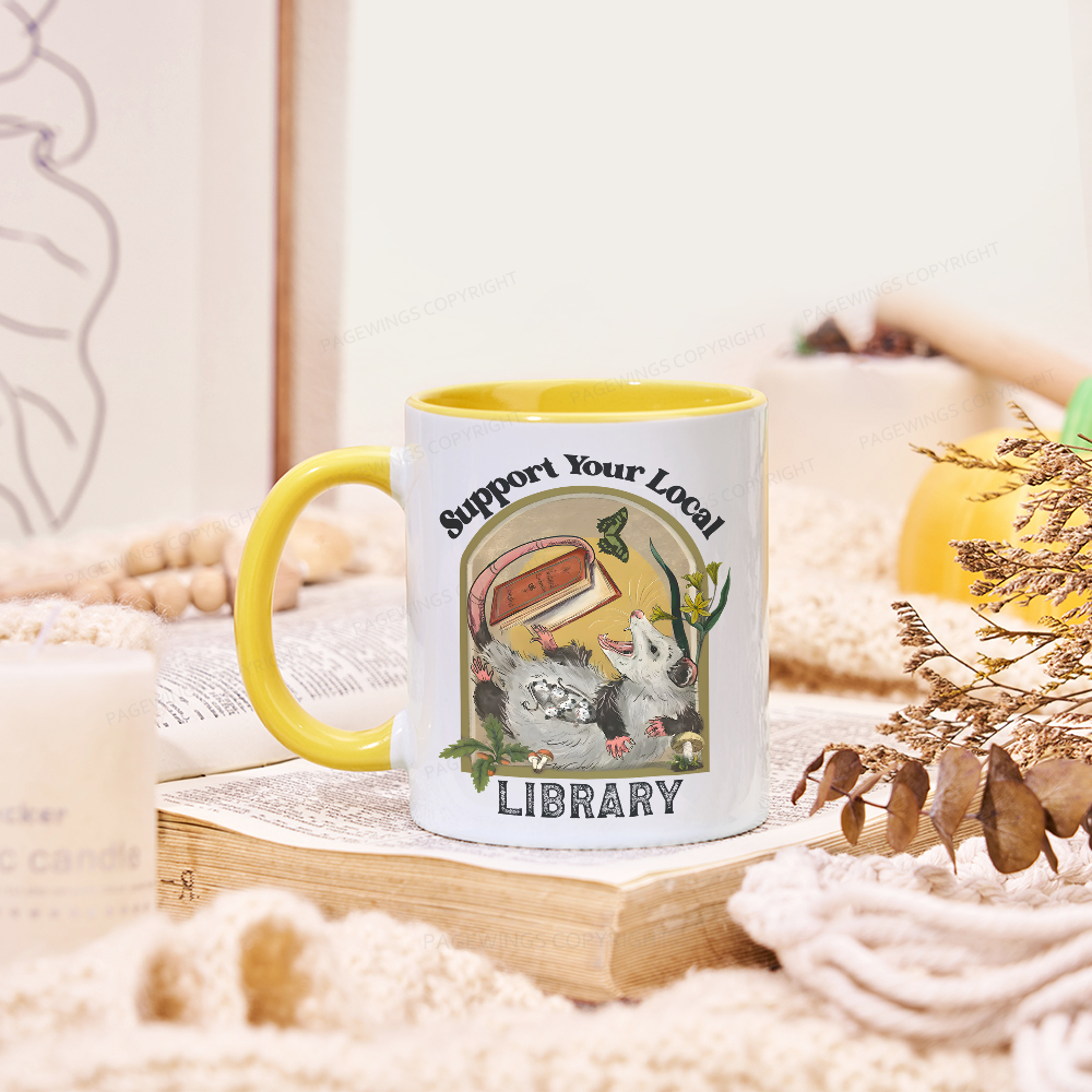 Pagewings Library Readers Make Leaders Jersey Short Sleeve Tee Mug