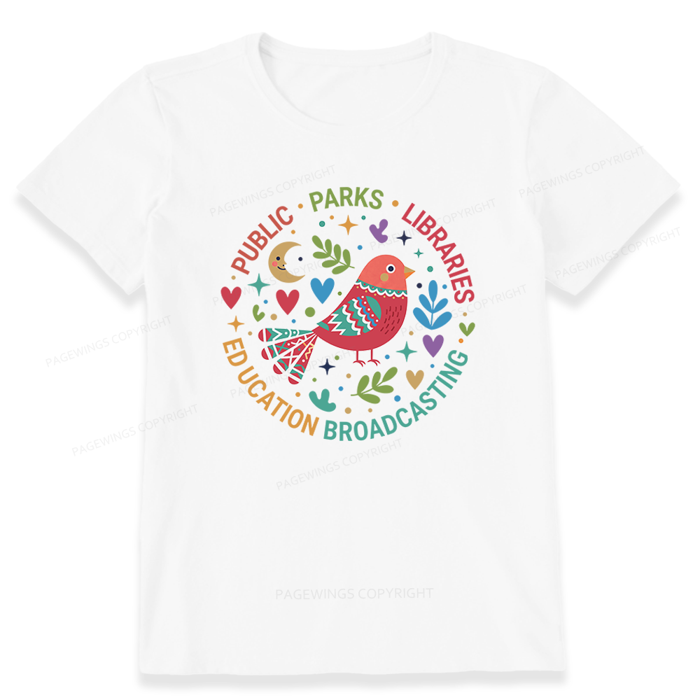 Pagewings Public Parks Libraries Education Unisex Classic T-shirt
