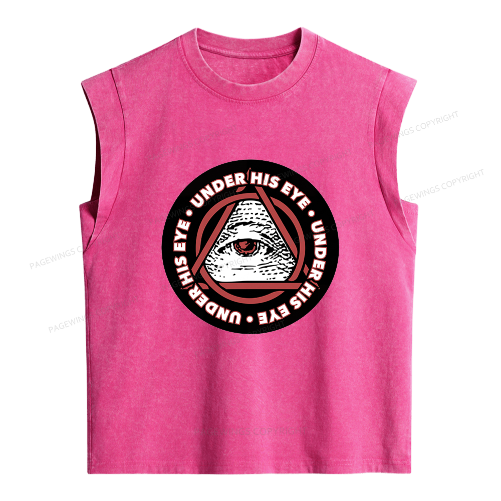 Pagewings Under His Eye Women's Washed Tank Top