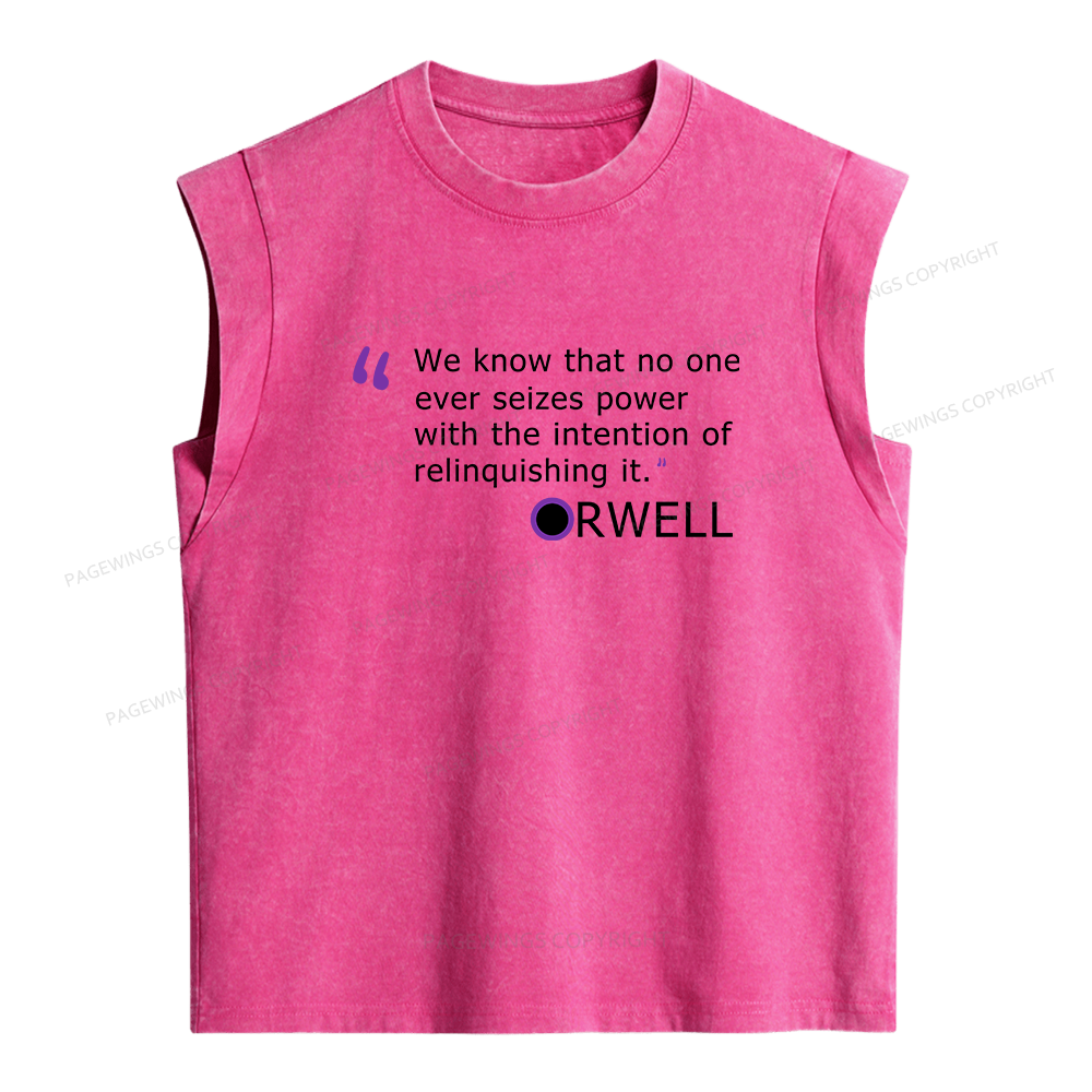 Pagewings The Intention Of Relinquishing It Women's Washed Tank Top