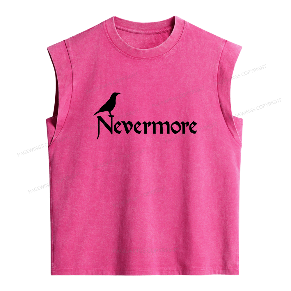 Pagewings Nevermore Women's Washed Tank Top