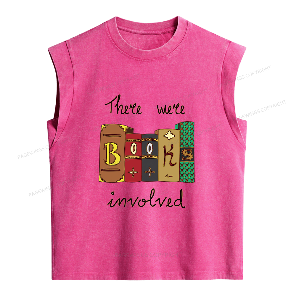 Pagewings Books Involved Women's Washed Tank Top