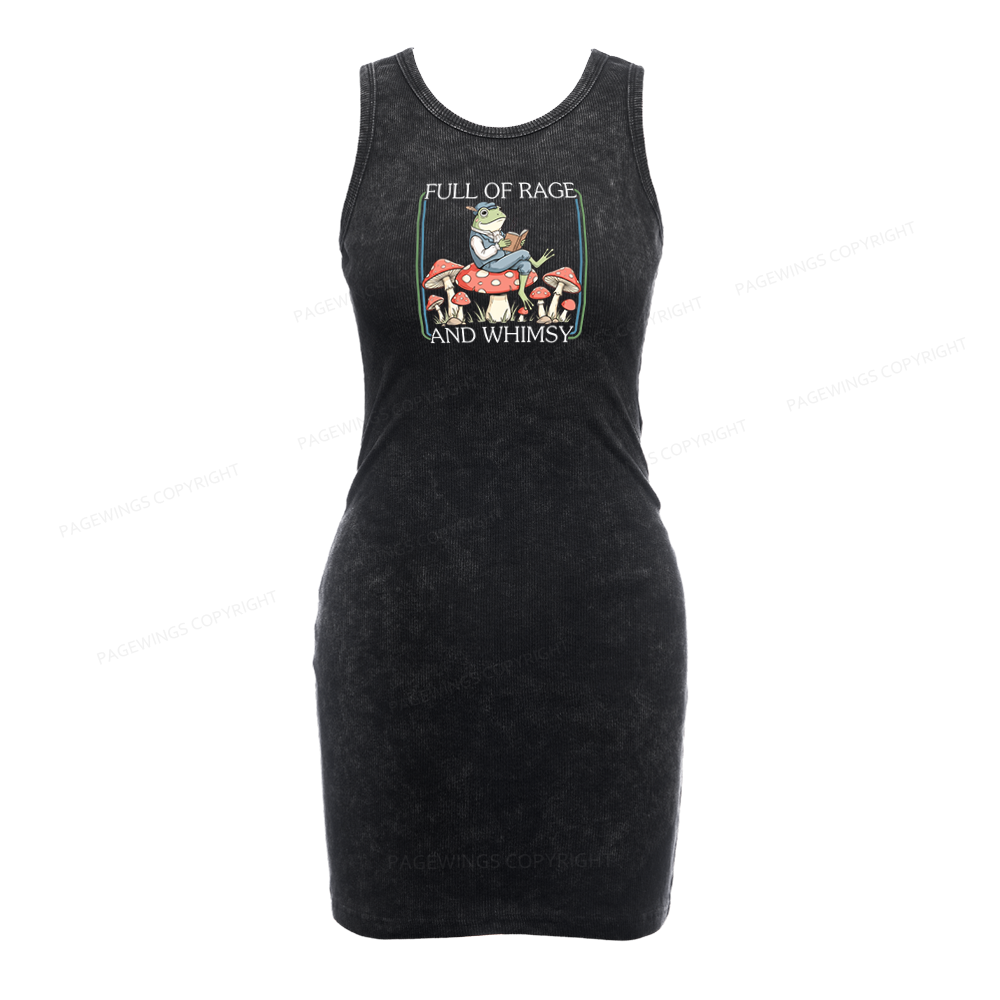 Pagewings Full Of Rage and Whimsy Bodycon Tank Dress